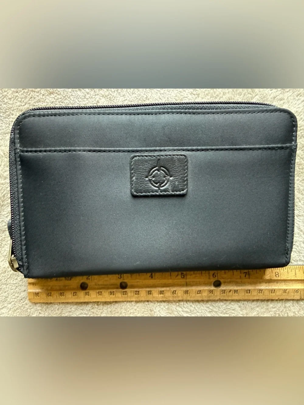 NWT Franklin Covey Black Fabric Zip Around Planner